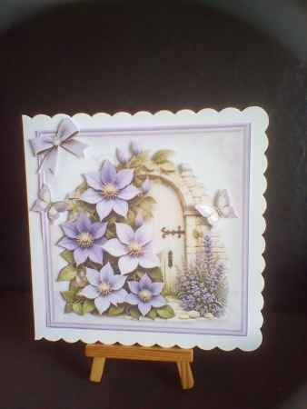 Beautiful Clematis Flowers 7x7 Mini Kit by Benita Jenkinson