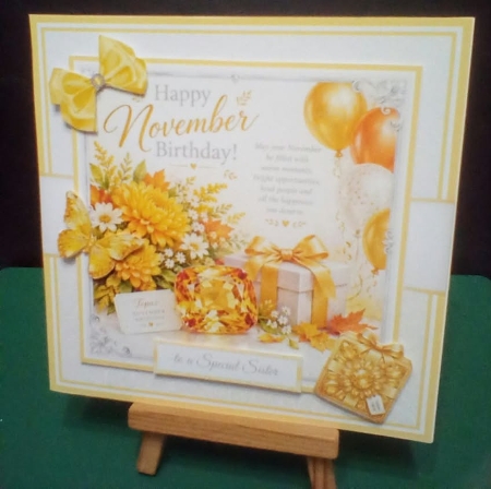 NOVEMBER BIRTHDAY 6x6 5x7 by Benita Jenkinson