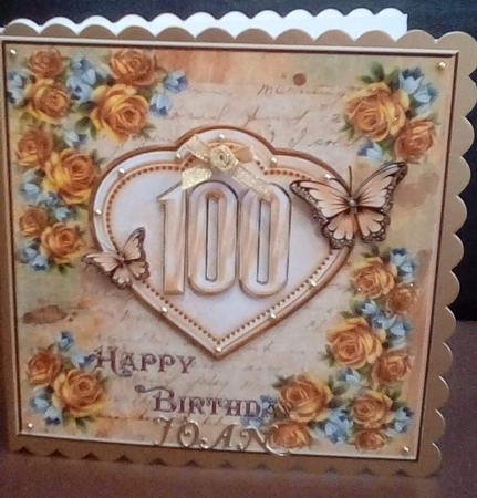 Floral 100th Birthday by Benita Jenkinson