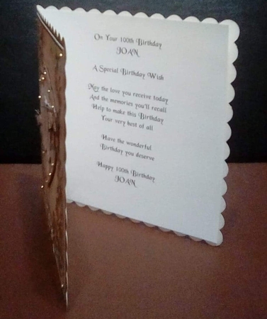 Floral 100th Birthday by Benita Jenkinson