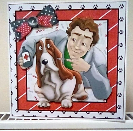 Puppy goes to the Vet get well soon for the dogs by Benita Jenkinson