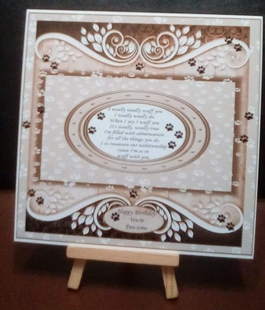 FUNNY CUTE VERSE,CARD FROM THE DOG BIRTHDAY AND NUMEROUS OTHER SENTIMENTS by Benita Jenkinson