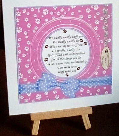 PAWSOME 3 v2 A FUNNY VERSE CARD FROM THE DOGS BIRTHDAY THANK YOU ETC by Benita Jenkinson