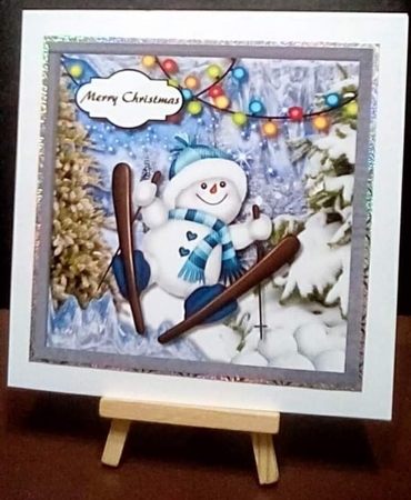 Snowman crash landing by Benita Jenkinson