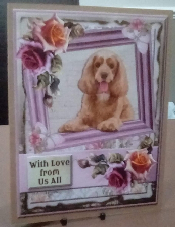 Mini Kit- Floral and puppy for lots of occasions #1 by Benita Jenkinson