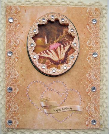 Butterfly & Thistle by Berit Zakrisson