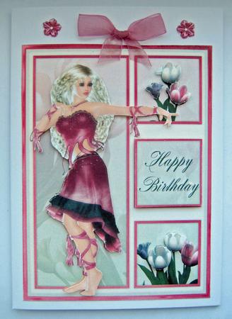 Flower Girl Decoupage by Berit Zakrisson