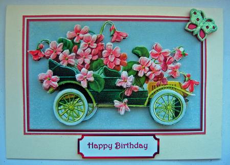Vintage Floral Car Toppers by Berit Zakrisson