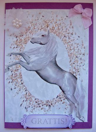 Beautiful White Horse, A4 Topper by Berit Zakrisson