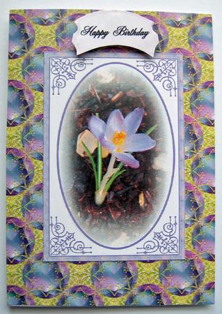 Gold and Purple Jewel Backing Paper by Berit Zakrisson