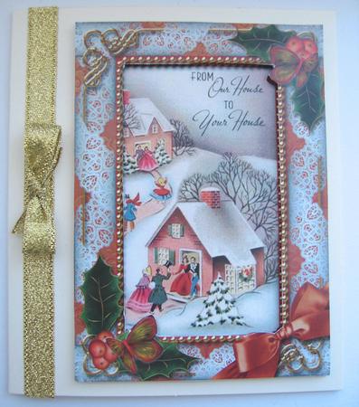 Ours to Yours Holly 7x5inch Picture Card Front and Frame by Berit Zakrisson
