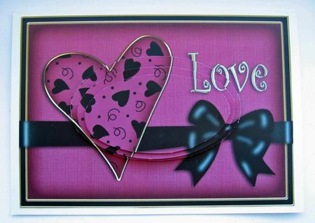 A5 Love Heart Oval Pyramage Topper by Berit Zakrisson