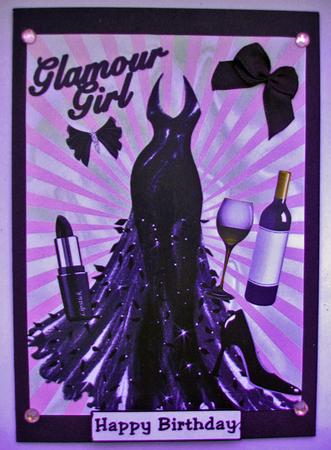 Girl with Glamour, A4 Topper by Berit Zakrisson