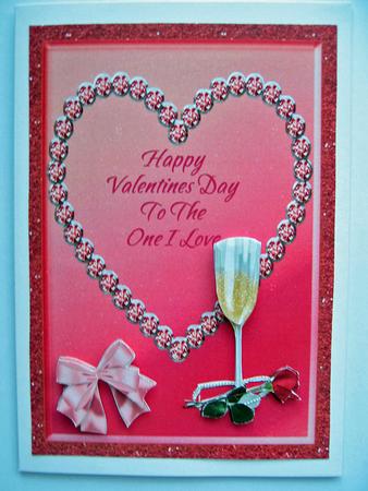 Red Rose & Champagne Valentines Day by Berit Zakrisson