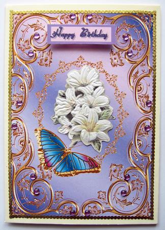 A4 Gilded Butterfly Topper by Berit Zakrisson