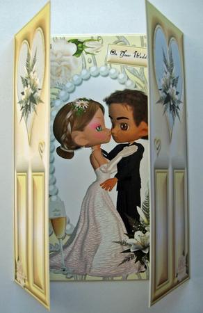 Wedding Couple, Gatefold by Berit Zakrisson