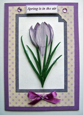 Card with Crocus by Berit Zakrisson