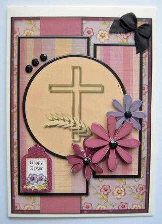 Golden Cross Card Front by Berit Zakrisson