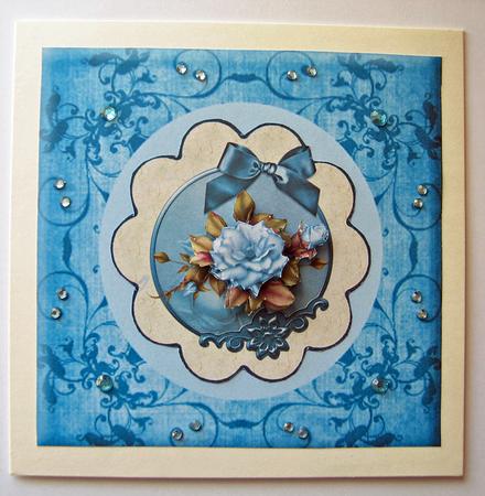 Lilac and Aqua Roses by Berit Zakrisson