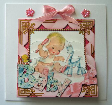 Baby Girl One Edge 5in Scallop Bottom Stacker by Berit Zakrisson