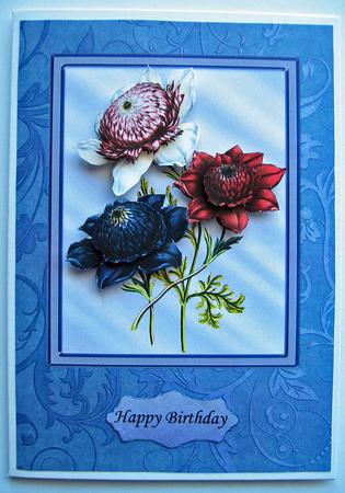 Floral in Purples by Berit Zakrisson