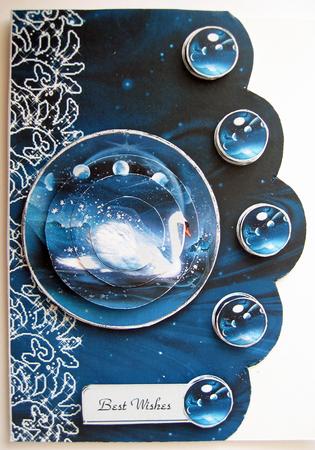 Moonlit Card Front by Berit Zakrisson