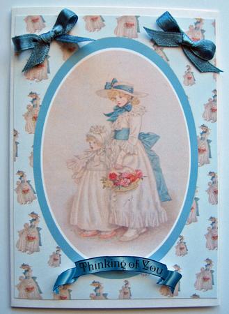 Beautiful A4 Whimsical Picture in Oval by Berit Zakrisson