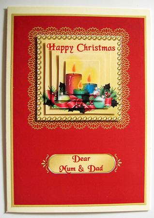 Christmas Candles - Mum & Dad by Berit Zakrisson