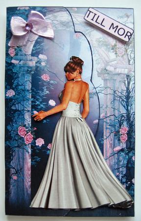In a Midnight Garden Envelope Card with Decoupage by Berit Zakrisson