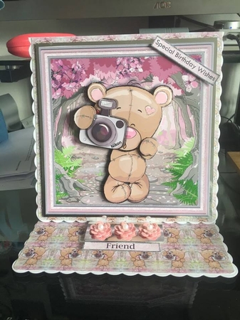 SMILE ITS YOUR BIRTHDAY 7.5 Decoupage & Insert Mini Kit by Bernadette Gibbs