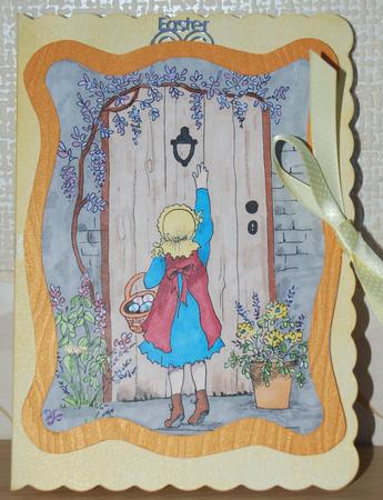 Delivering the Eggs Digital Stamp by Bernadette Gibbs