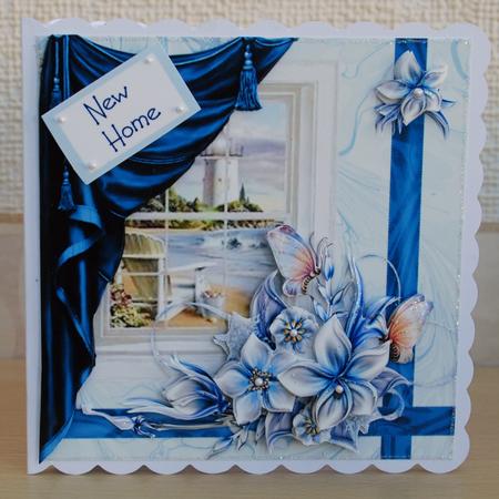 A View of the Sea with Blue and Silver Blooms Step by Step by Bernadette Gibbs