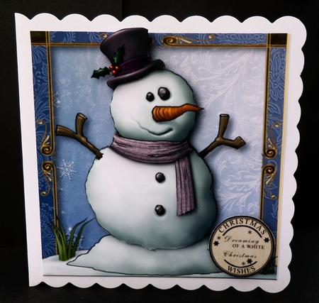 First Snowman of the Season by Bernie Mclaughlin
