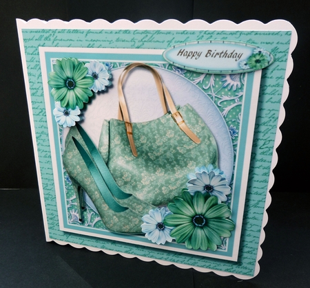 Beautiful Aqua shoes and Bag  by Bernie Mclaughlin