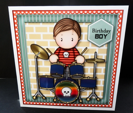 Drumming Andy Mini Kit With Ages by Bernie Mclaughlin