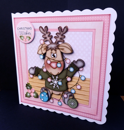 Christmas Lights Mini Kit Christmas Reindeer by Bernie Mclaughlin
