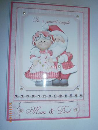 To a Special Couple Merry Christmas Mum & Dad by Bernie Mclaughlin