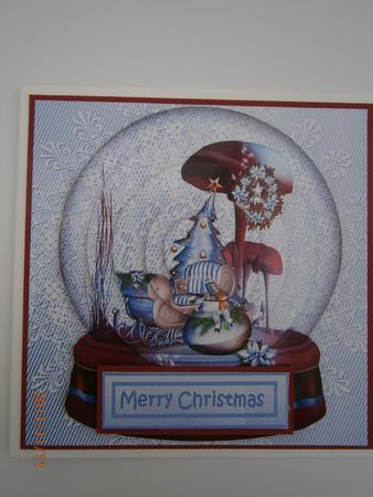 Santa's Sleigh Snowglobe by Bernie Mclaughlin