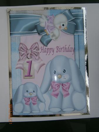 Happy Birthday 1 Year by Bernie Mclaughlin