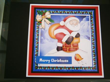 Santa on the Roof by Bernie Mclaughlin