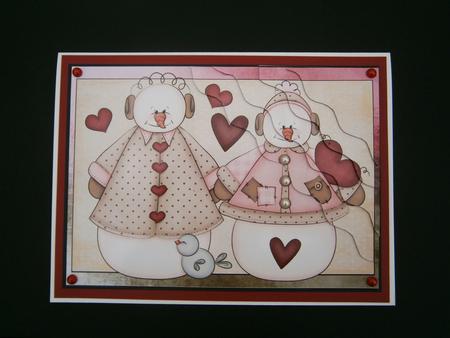 Holiday Love Wavy Corner Stacker by Bernie Mclaughlin