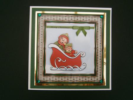 Gingerbread Men on a Sleigh Ride by Bernie Mclaughlin