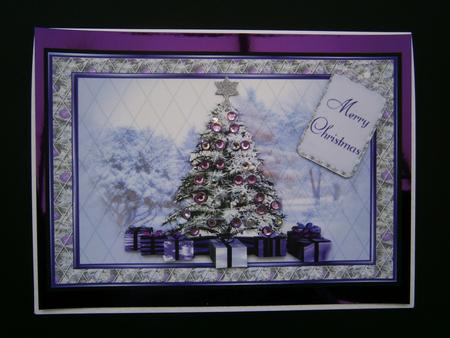 Purple Christmas Tree by Bernie Mclaughlin