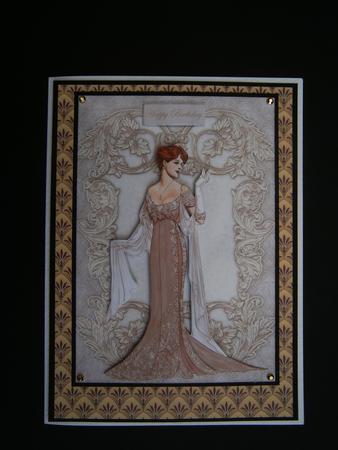 Art Deco Lady Dressed for the Evening by Bernie Mclaughlin