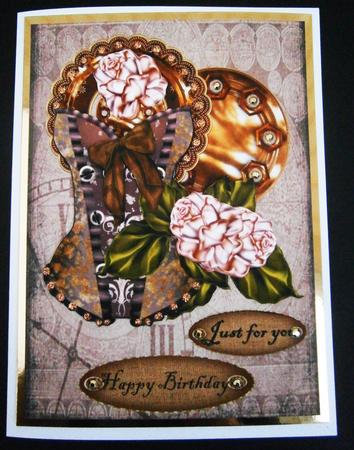 Female Steampunk Birthday/anniversary/special by Bernie Mclaughlin