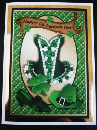 St. Patrick's Day Corset A4 by Bernie Mclaughlin