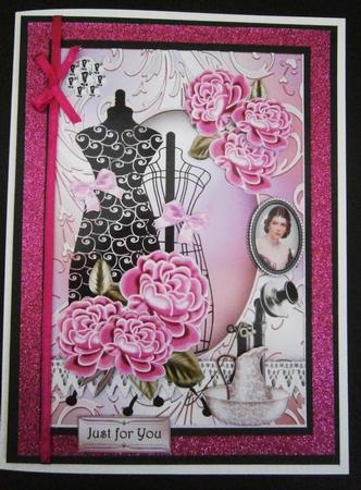 Vintage Fashion and Roses by Bernie Mclaughlin