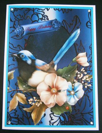 Beautiful Morning Song in a Luchious Shimmering Frame by Bernie Mclaughlin
