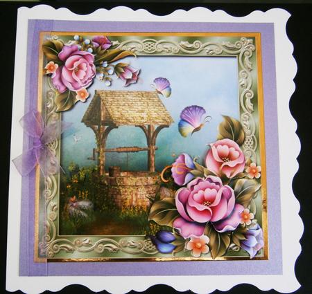 Secret Enchanted Wishing Well + Decoupage by Bernie Mclaughlin