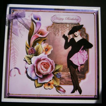 Little Black Dress with Flowers Mini Kit by Bernie Mclaughlin